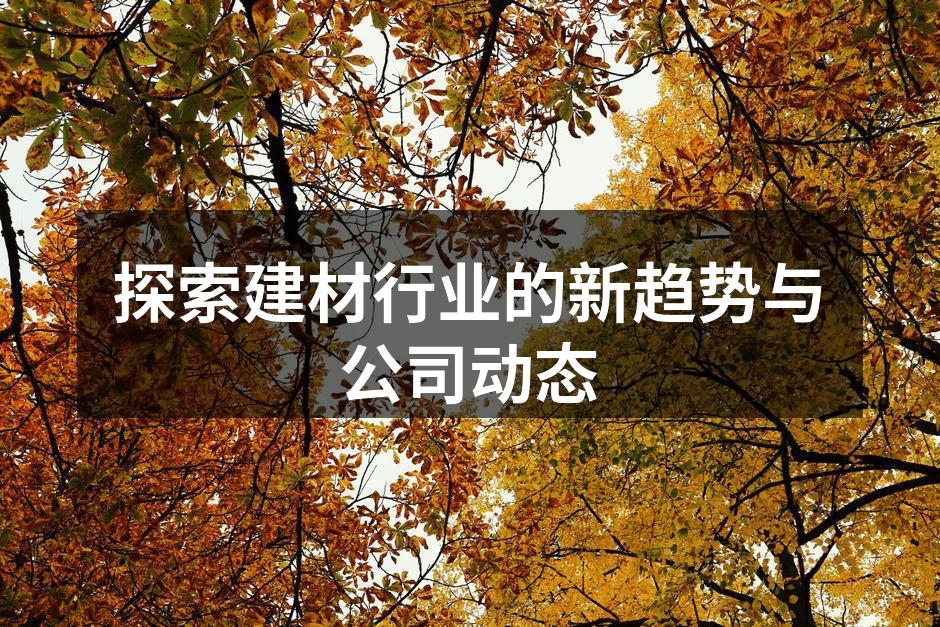 创新环保建材展示